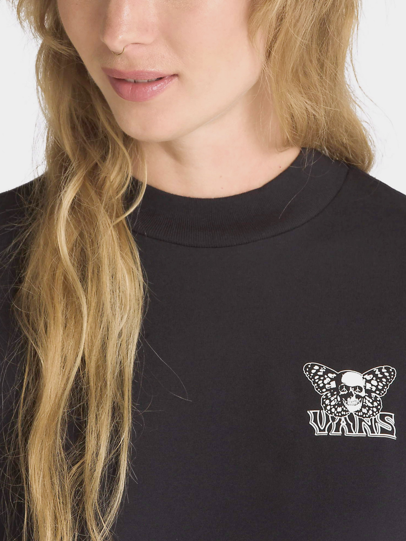 Лонгслив Vans Skullyfly LS Mock Neck Music Academy модель VN000ADNBLK1 Фото