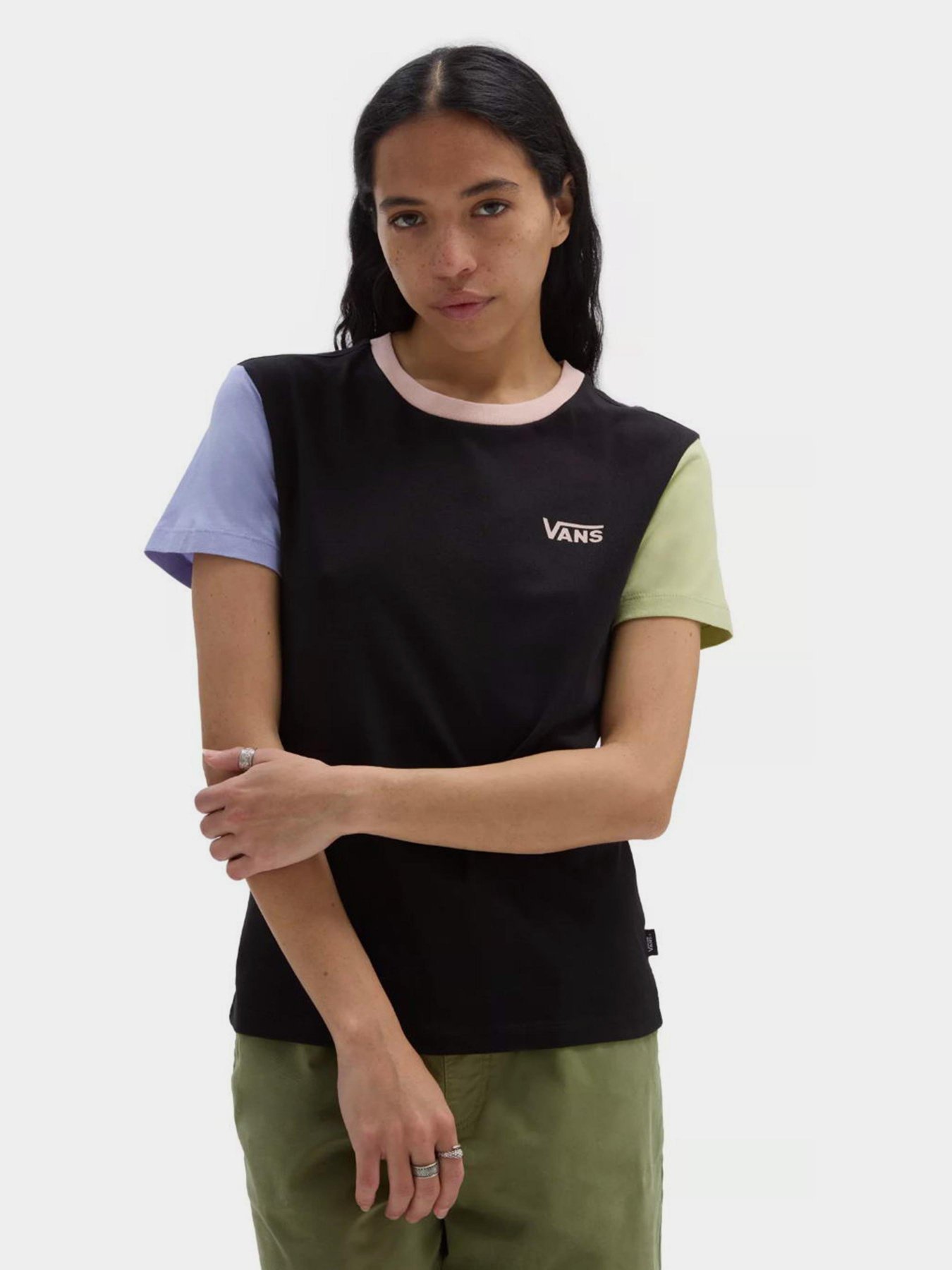 Футболка Vans Colorblock Crew модель VN000AEFCE21 Фото