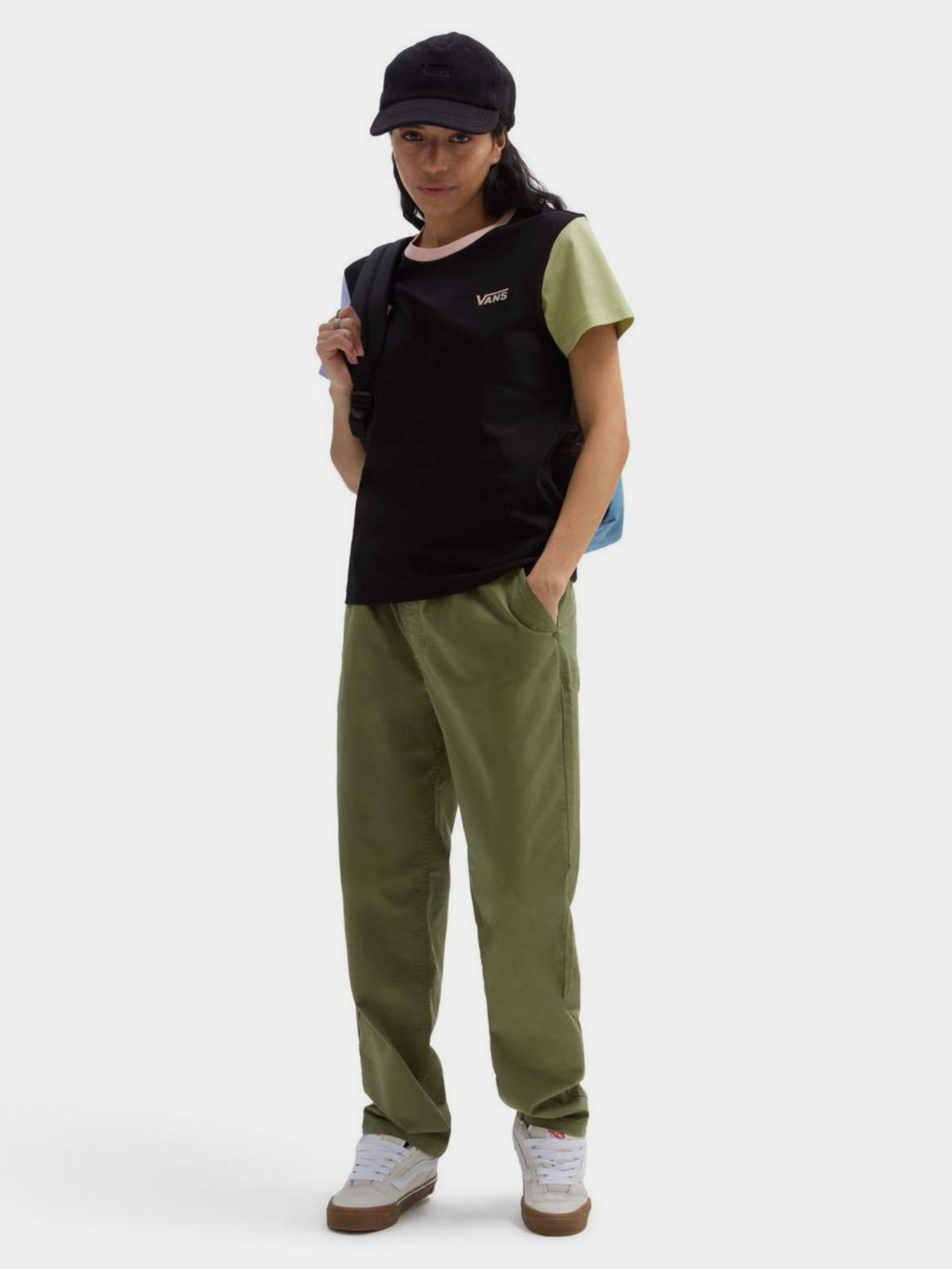 Футболка Vans Colorblock Crew модель VN000AEFCE21 Фото