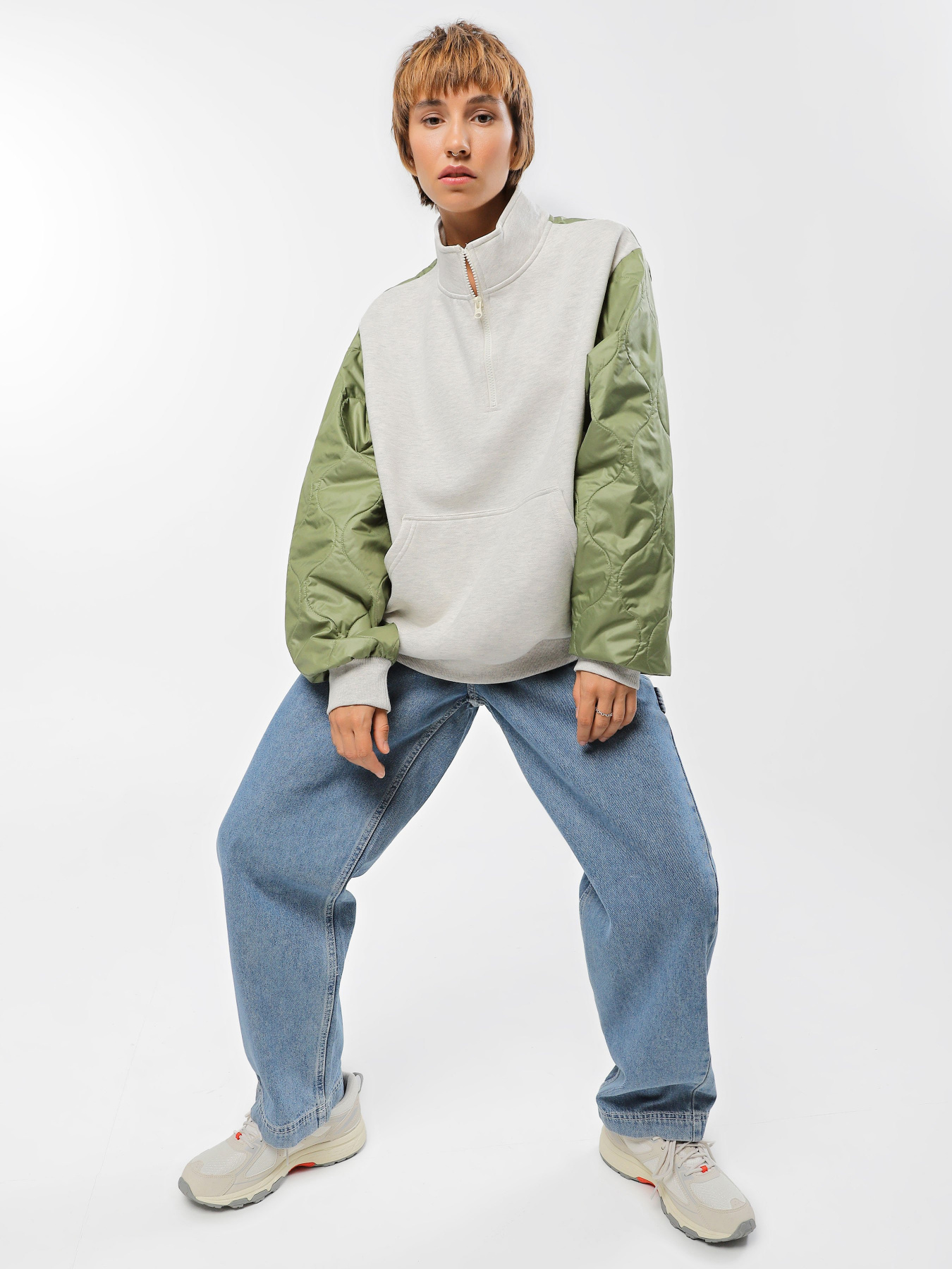 Кофта Vans Peake Mock Half-Zip модель VN000A6JOHC1 Кофта Vans Peake Mock Half-Zip модель VN000A6JOHC1 Фото