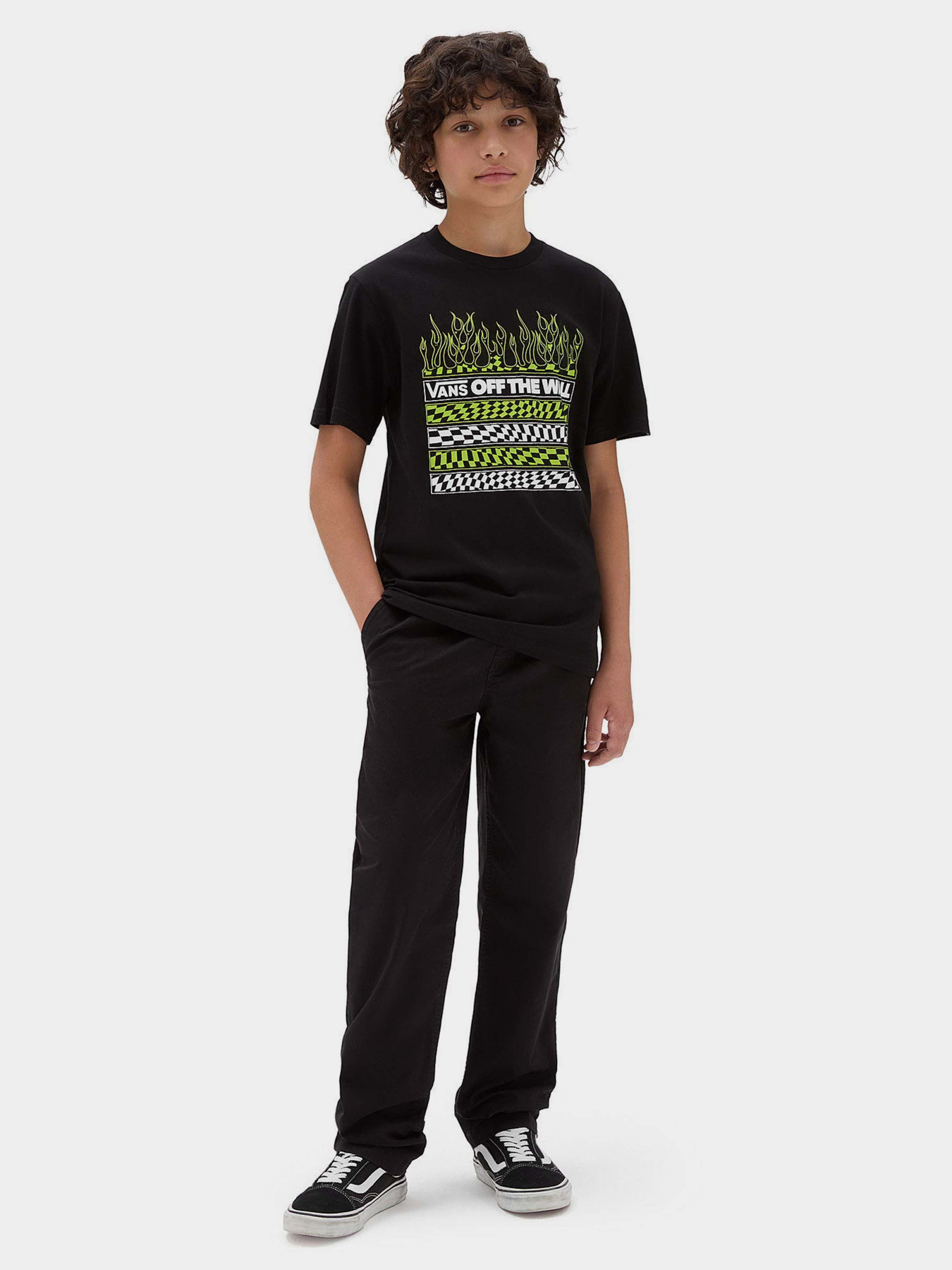 Футболка Vans Neon Flames модель VN00088MBLK1 Фото