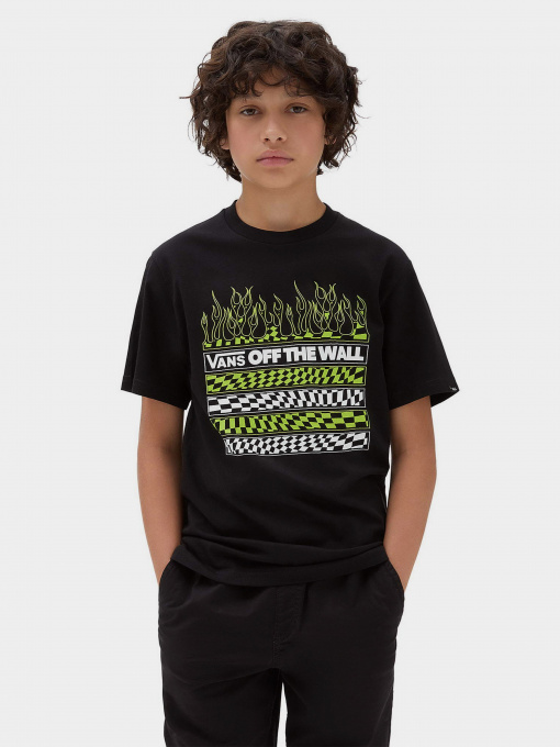 Футболка Vans Neon Flames модель VN00088MBLK1 Фото