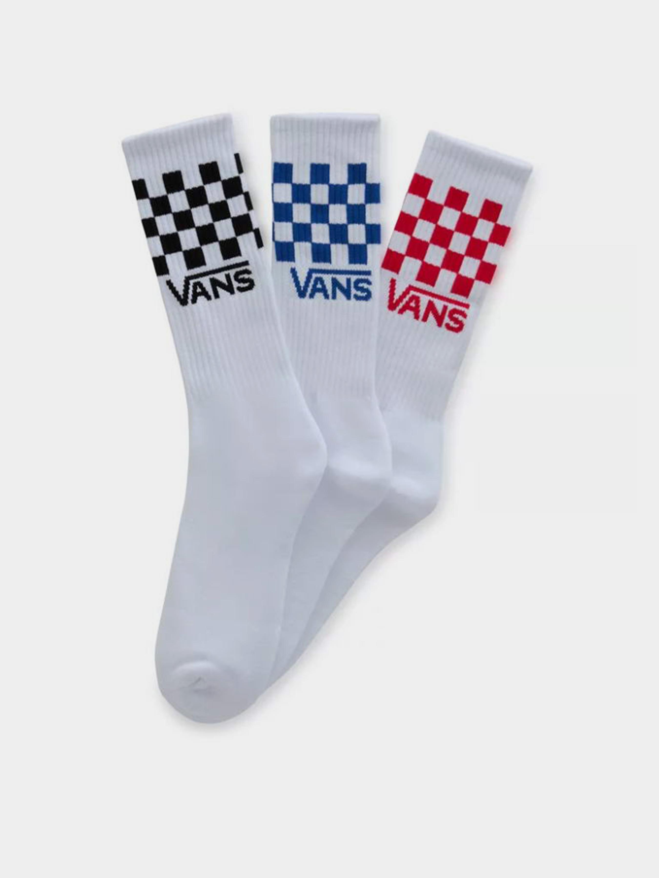 Vans Classic Check Crew Шкарпетки (V3454) Чоловіче колір - Білий матеріал - Бавовна/поліестер
