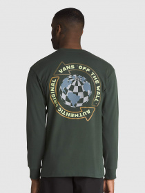 Лонгслів Vans Globe Circle модель VN000F3SBZ01 Лонгслів Vans Globe Circle модель VN000F3SBZ01 Фото