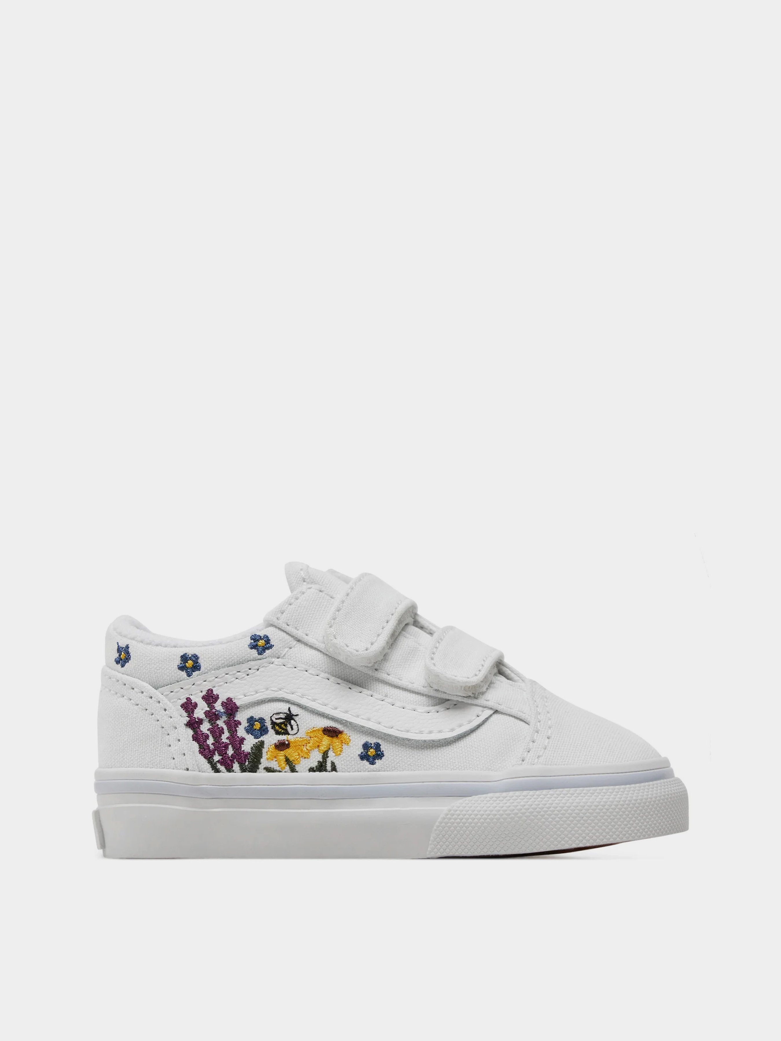 Дитячі Кеди низькі Vans Old Skool V (V3666) колір білий, матеріал текстиль