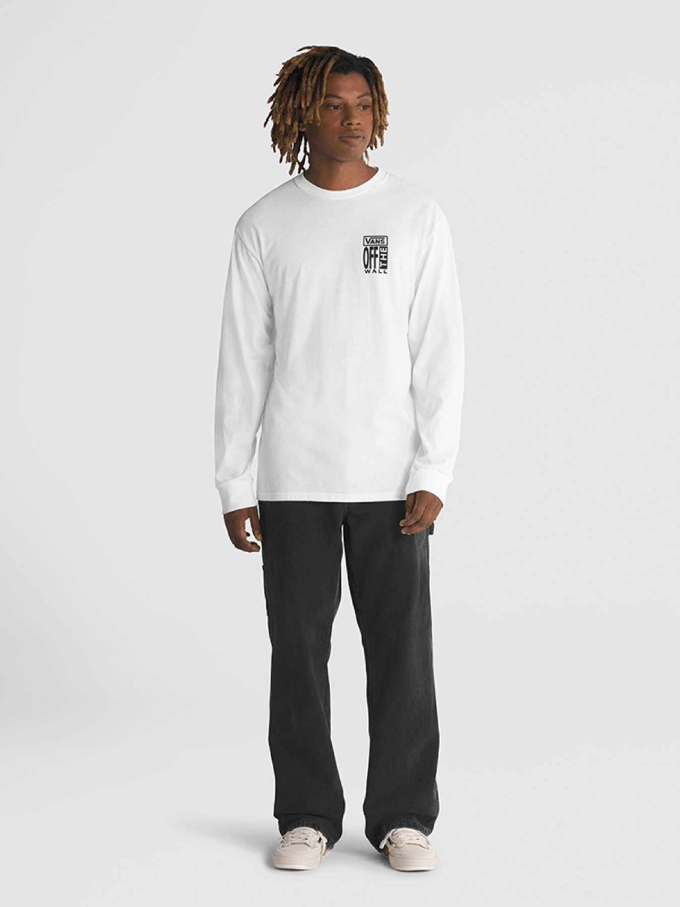 Лонгслив Vans Off the Wall модель VN000GWKWHT1 Фото