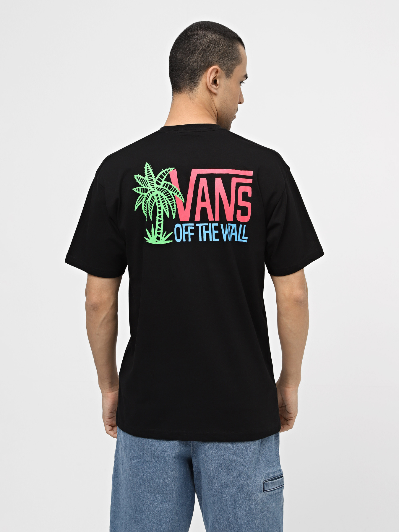 Футболка Vans Palm Lines модель VN000G58BLK1 Фото