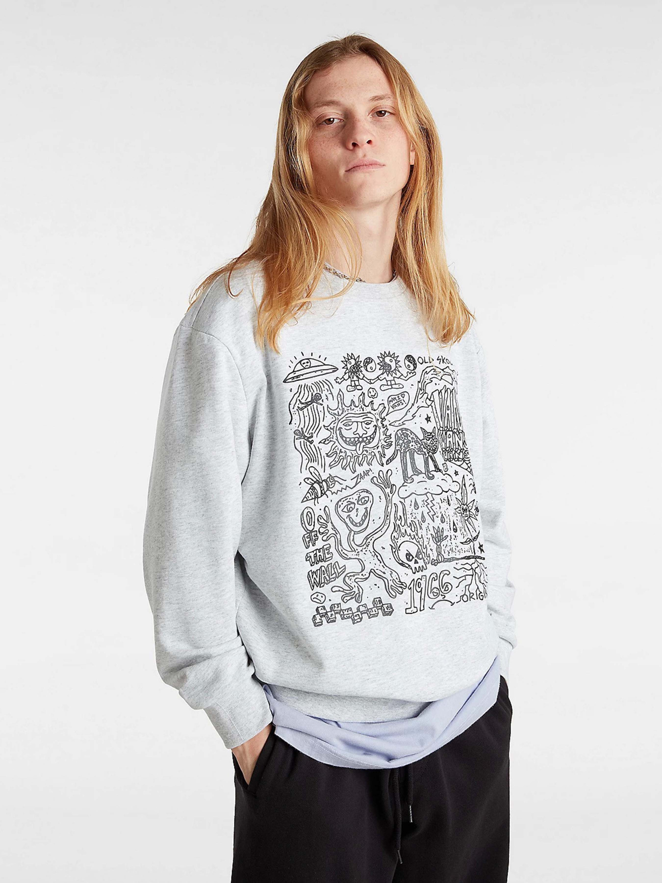 Світшот Vans Skool Doodle модель VN000JDT1QI1 Фото