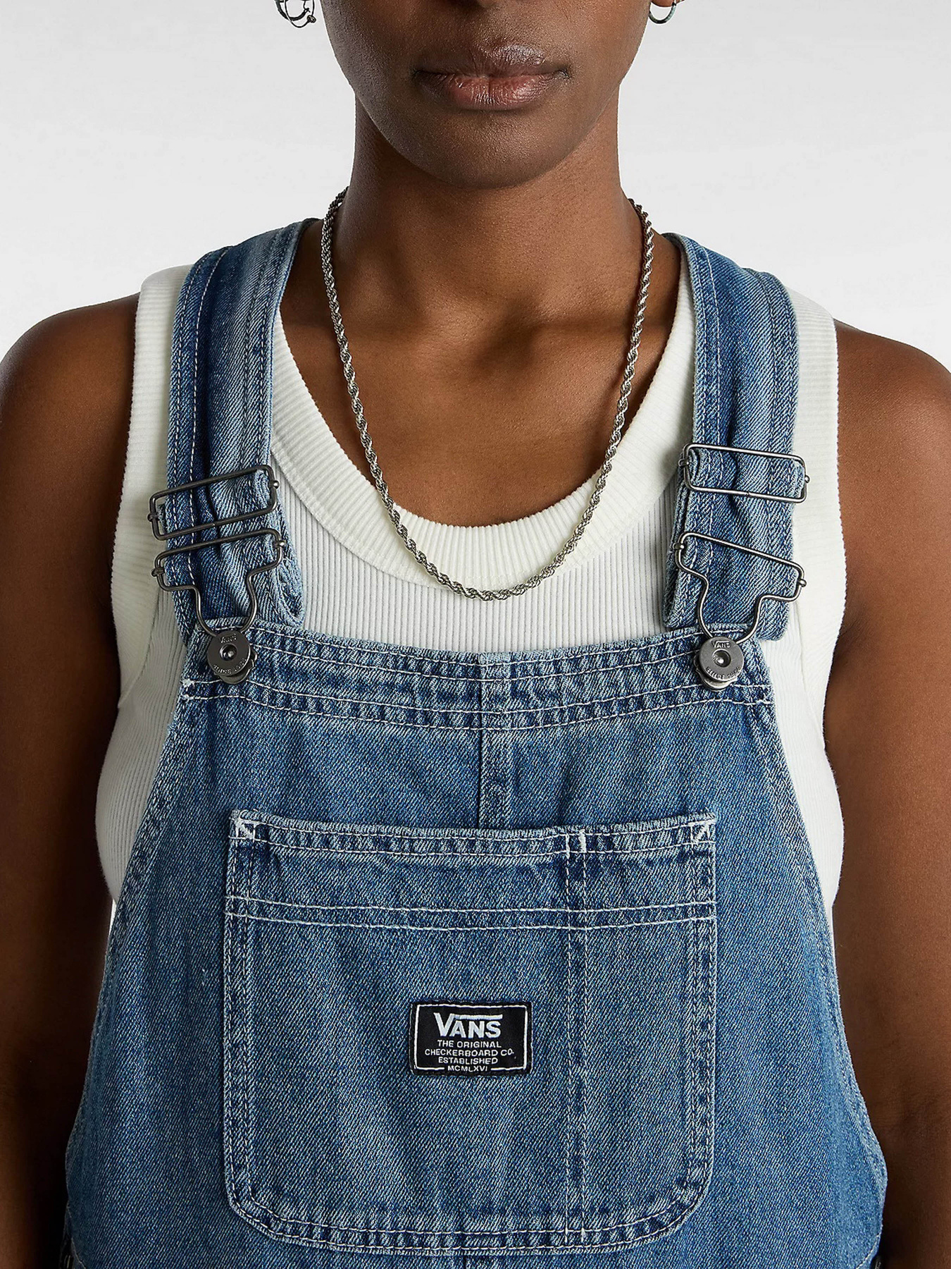 Джинсовий комбінезон Vans Ground Work Denim Overall модель VN000F7E7W61 Джинсовий комбінезон Vans Ground Work Denim Overall модель VN000F7E7W61 Фото