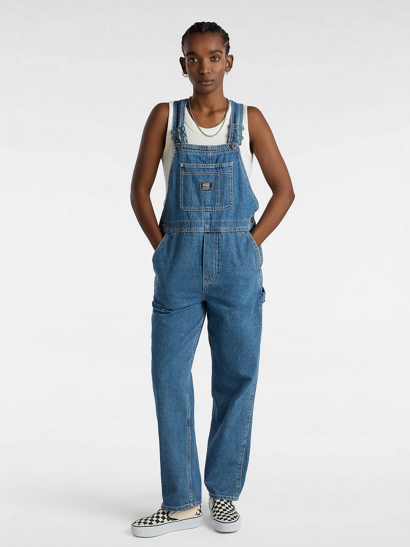 Джинсовий комбінезон Vans Ground Work Denim Overall модель VN000F7E7W61 Джинсовий комбінезон Vans Ground Work Denim Overall модель VN000F7E7W61 Фото