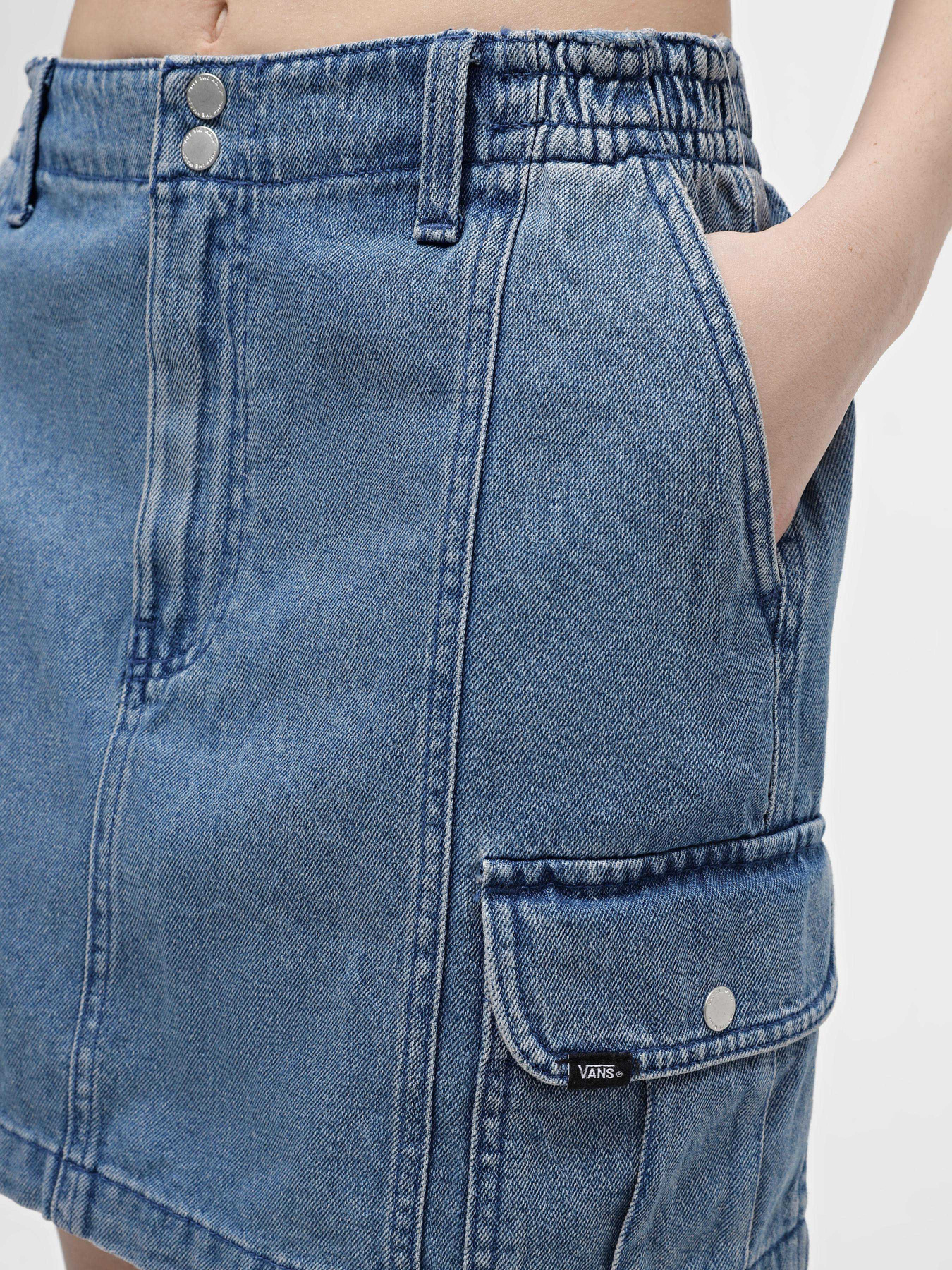 Джинсовая юбка Vans Sidewalk Denim модель VN000GJE7W61 Фото
