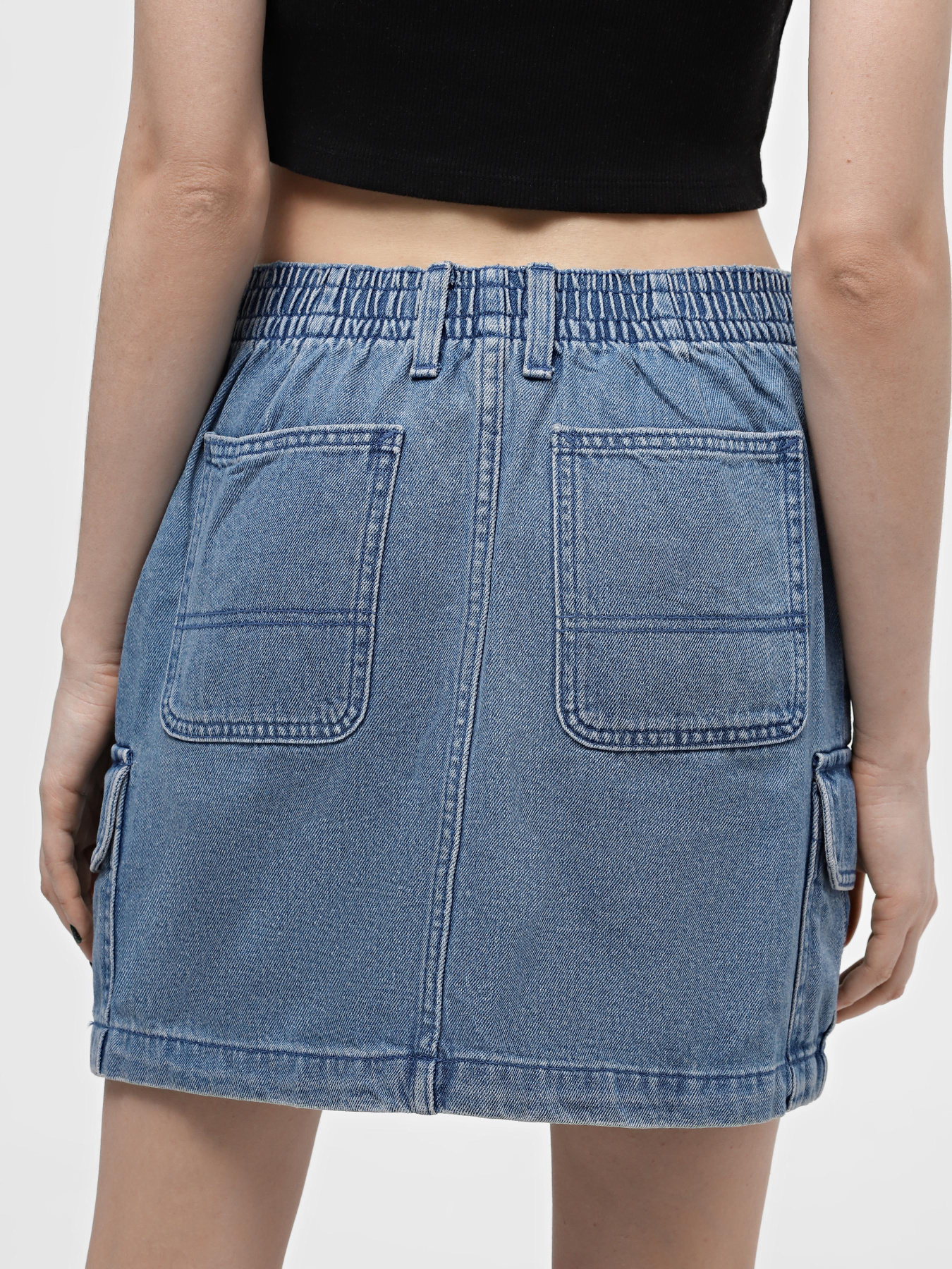 Джинсовая юбка Vans Sidewalk Denim модель VN000GJE7W61 Фото