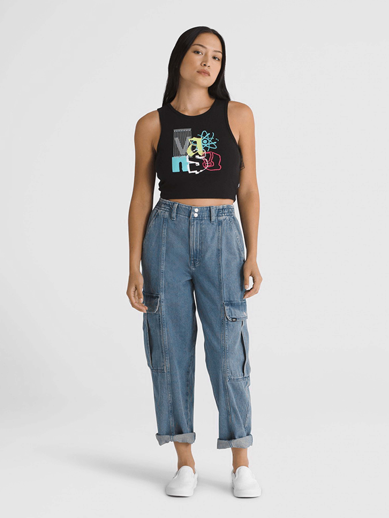 Топ Vans Special Character Fitted Tank модель VN000GZWBLK1 Фото