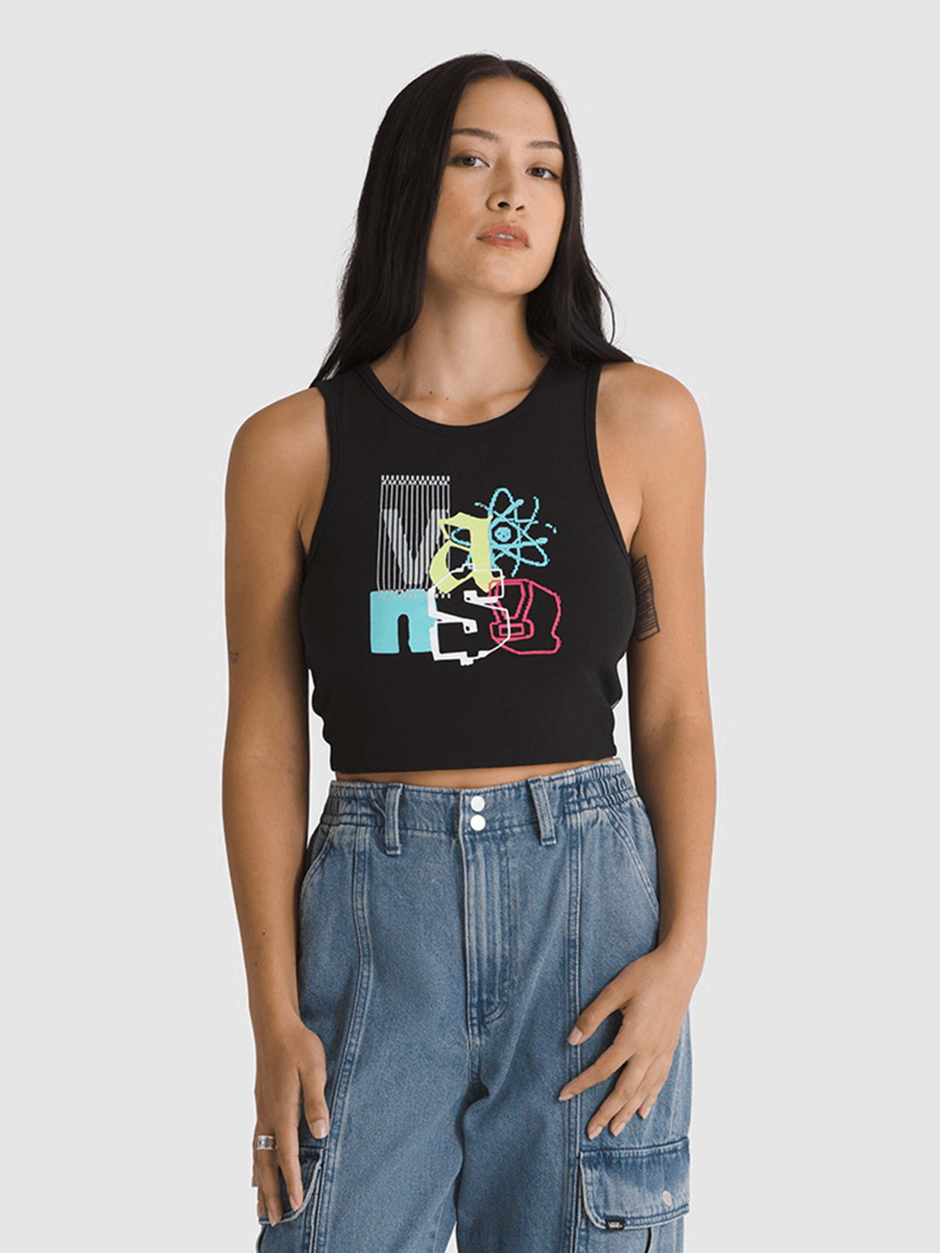 Топ Vans Special Character Fitted Tank модель VN000GZWBLK1 Фото