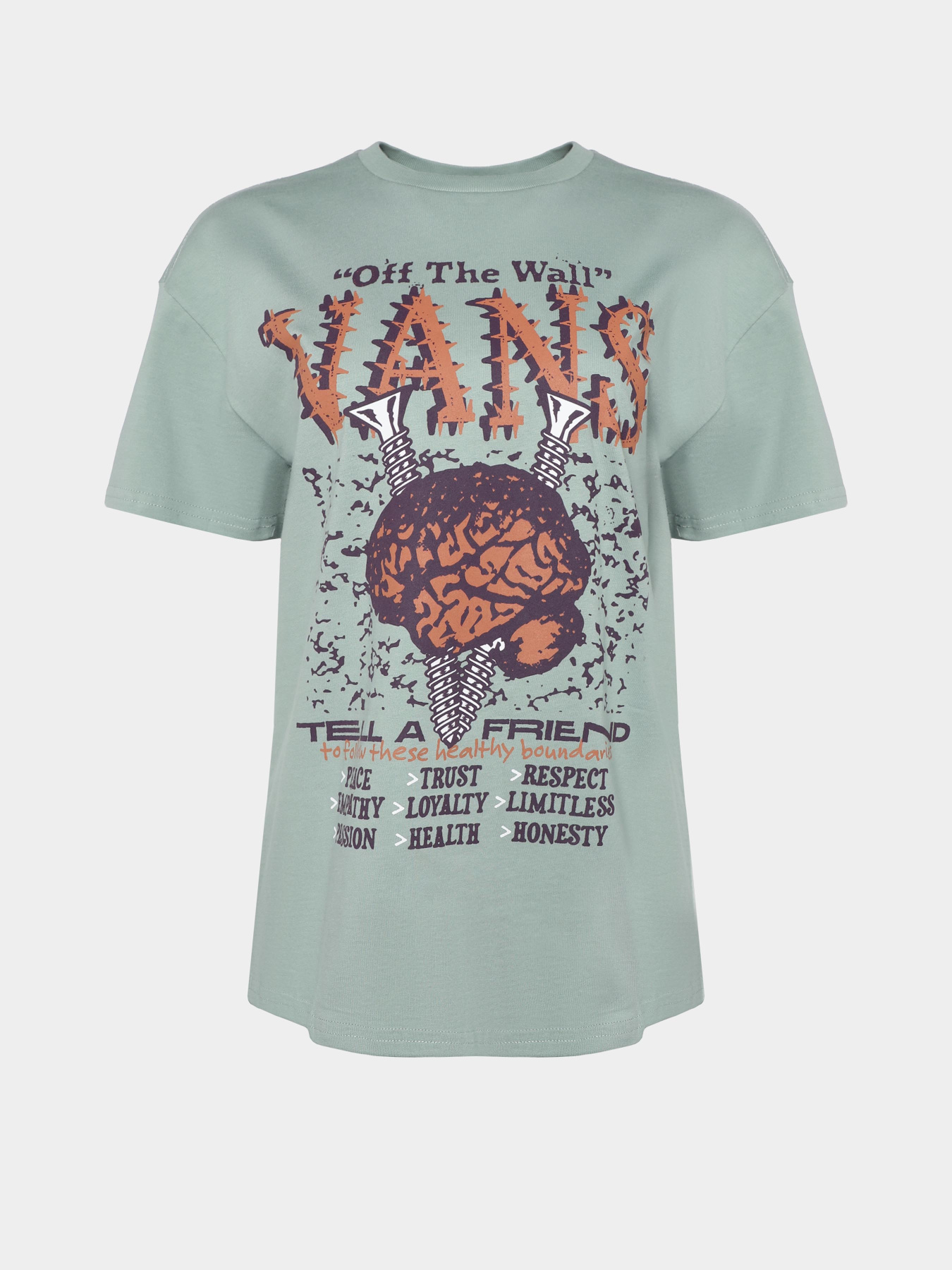Футболка Vans Brain Jam Oversized модель VN000GFWCJL1 Фото