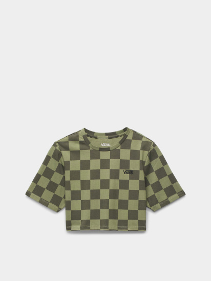 Футболка Vans Checker Crew Crop Ii модель VN000GB5AMB1 — фото 4 - INTERTOP