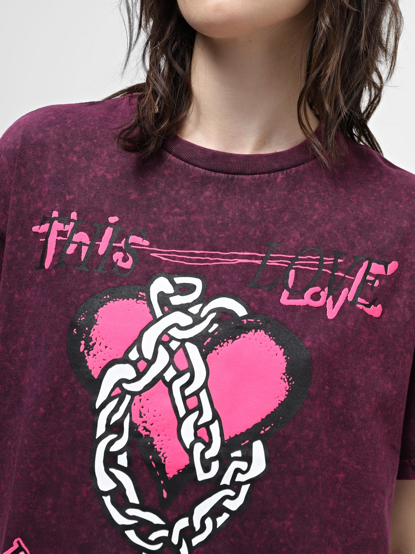 Футболка Vans Love Shackle Oversized модель VN000GK6D341 Фото