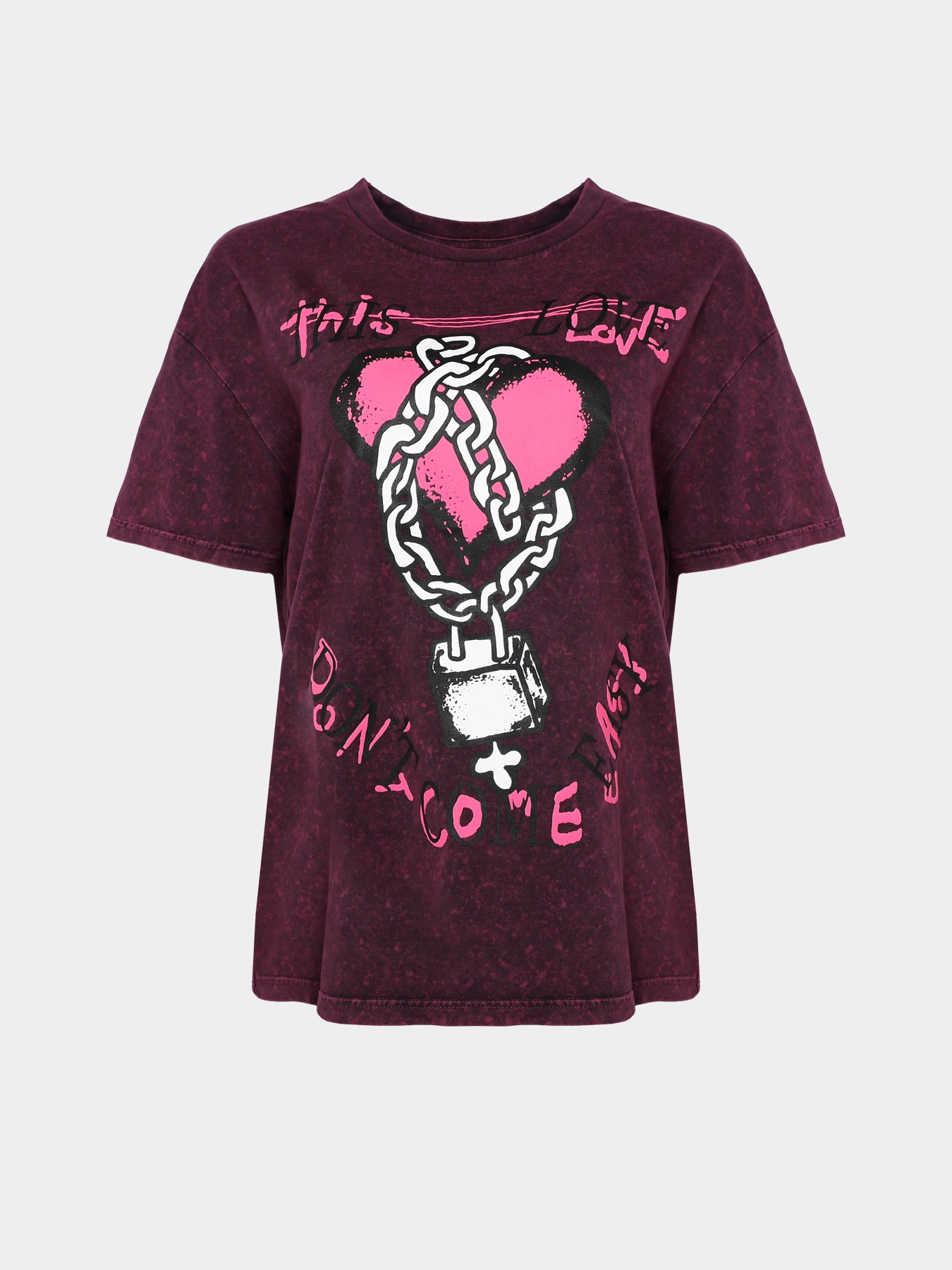 Футболка Vans Love Shackle Oversized модель VN000GK6D341 Фото