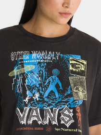 Футболка Vans Super Natural Relax Crop модель VN000GB6BLK1 Фото