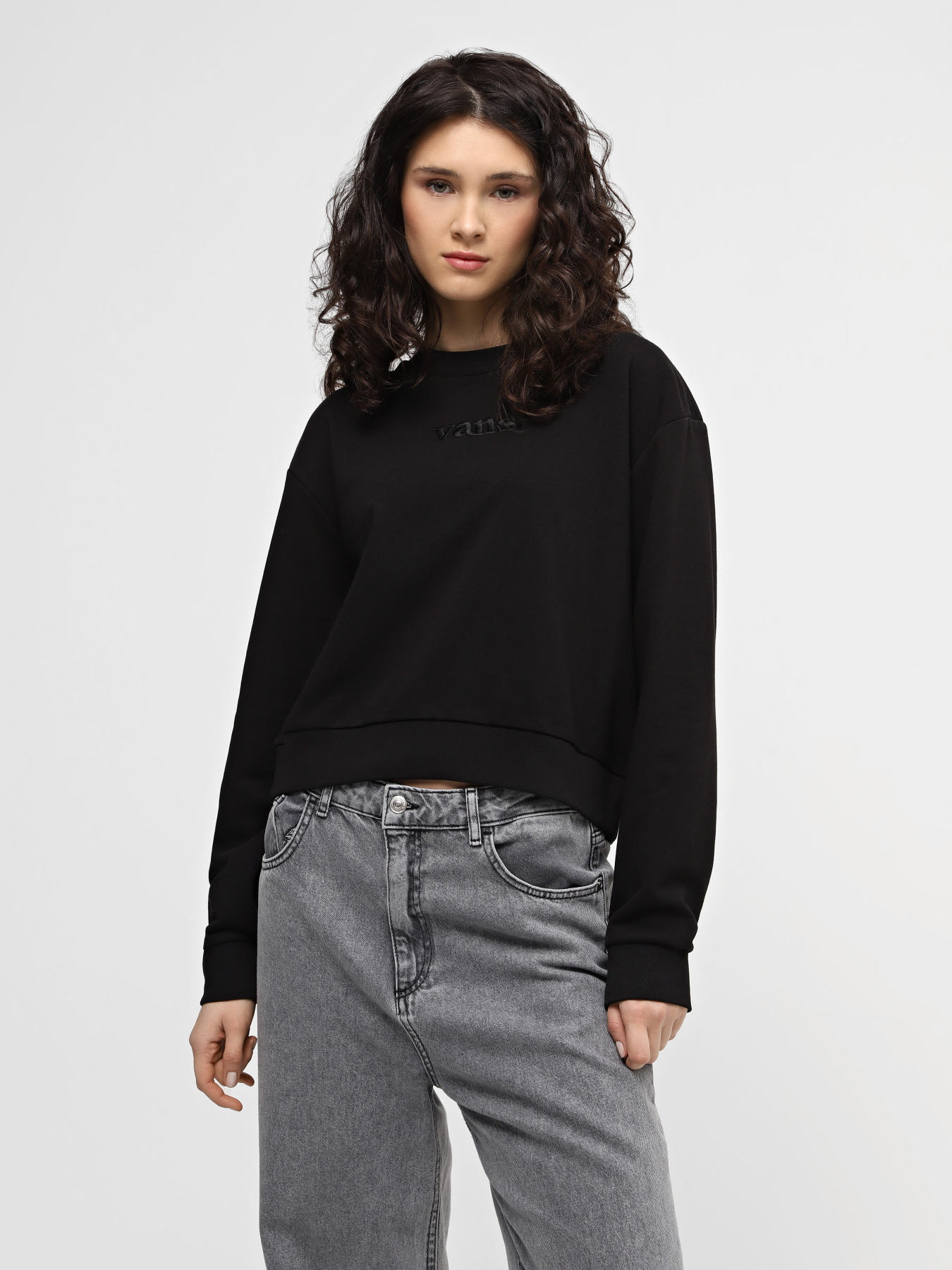 Свитшот Vans Essential Ft Rlx Crew модель VN000JF5BLK1 Фото