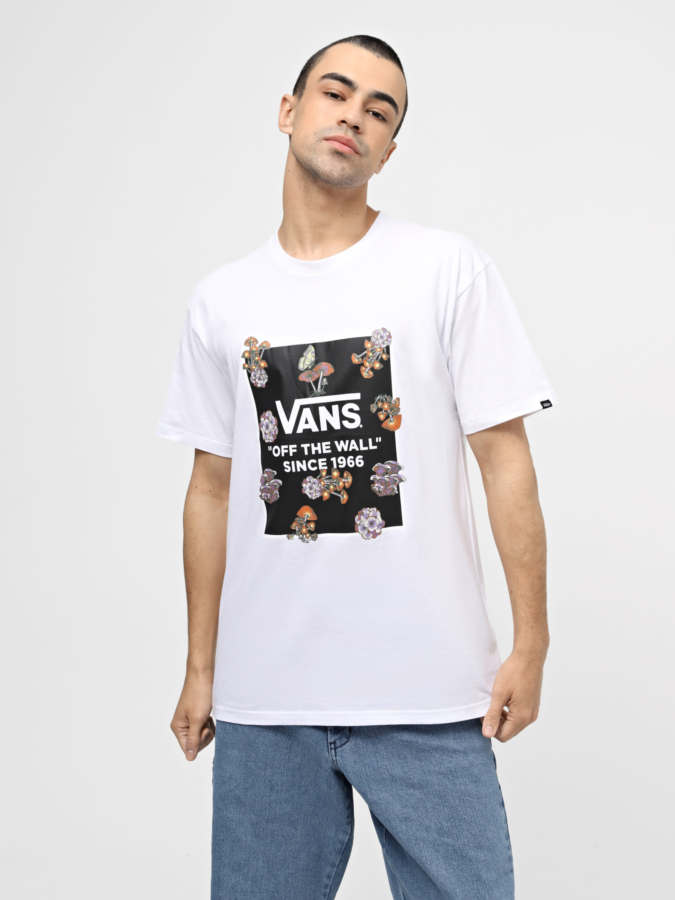 Футболка Vans Fungi Box модель VN000FJGWHT1 Футболка Vans Fungi Box модель VN000FJGWHT1 Фото