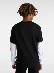 Лонгслів Vans Flame Thrower Twofer модель VN000K9CBLK1 Фото