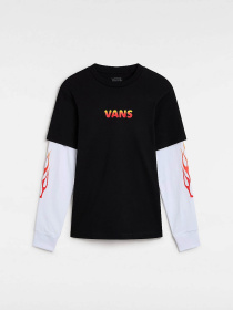 Лонгслів Vans Flame Thrower Twofer модель VN000K9CBLK1 Фото