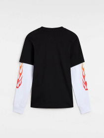 Лонгслів Vans Flame Thrower Twofer модель VN000K9CBLK1 Фото