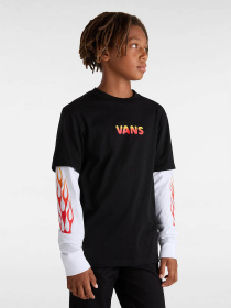Лонгслів Vans Flame Thrower Twofer модель VN000K9CBLK1 Фото