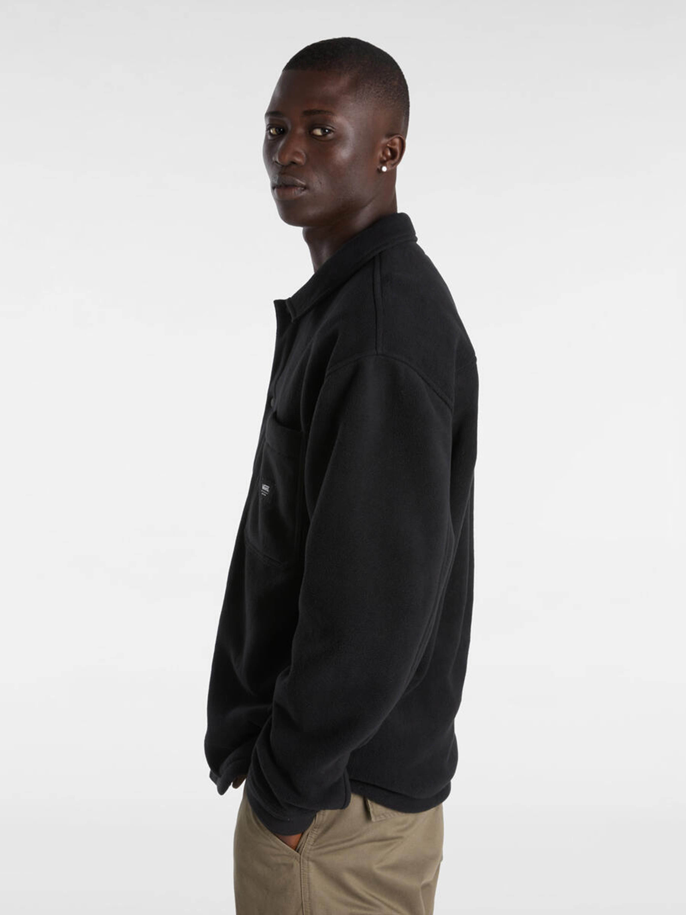 Куртка-рубашка Vans Penmar Heavyweight Polar Fleece Shacket модель VN000HNSBLK1 Фото