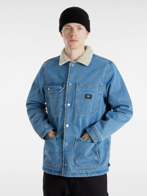Джинсовая куртка Vans Drill Chore Denim Sherpa модель VN000K4XCDX1 Фото