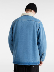 Джинсова куртка Vans Drill Chore Denim Sherpa модель VN000K4XCDX1 Джинсова куртка Vans Drill Chore Denim Sherpa модель VN000K4XCDX1 Фото