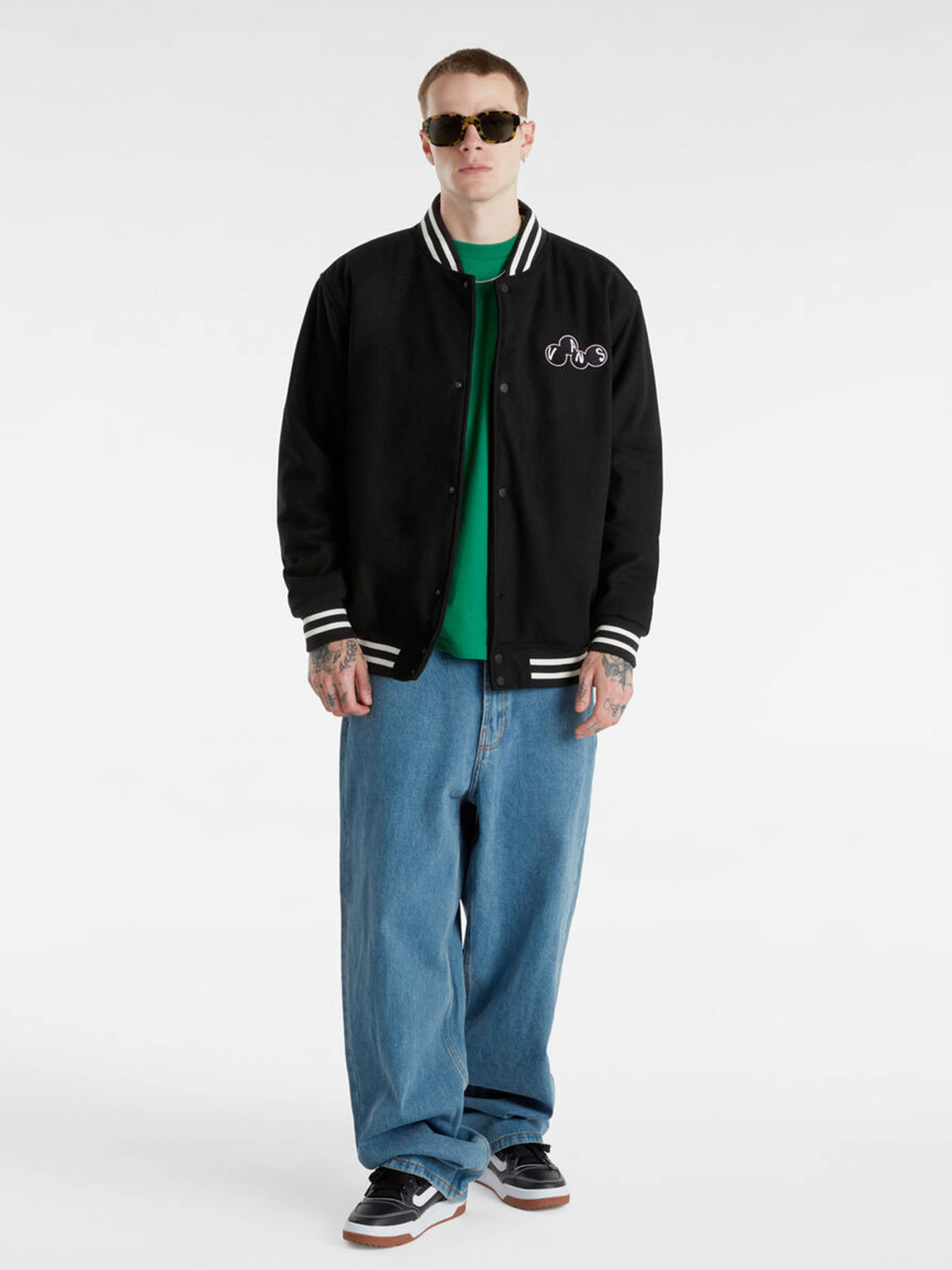 Бомбер Vans Scuttle Baseball модель VN000HMNBLK1 Фото