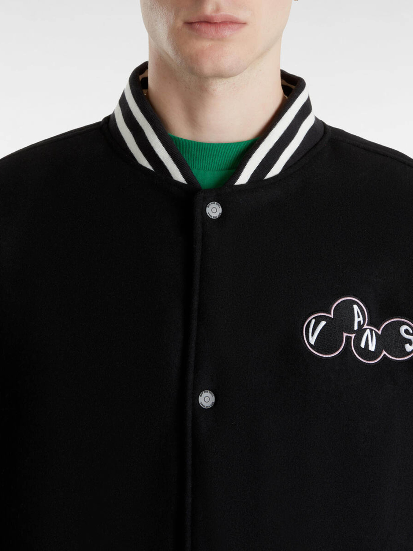 Бомбер Vans Scuttle Baseball модель VN000HMNBLK1 Фото