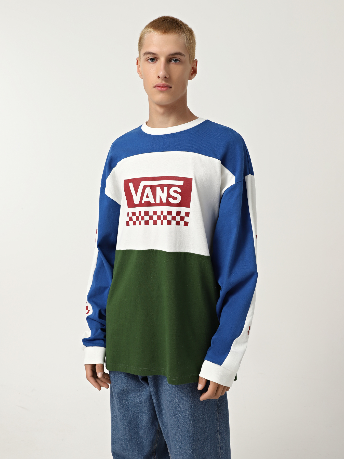 Лонгслив Vans Lx Branded Panel Ls модель VN000K2KBXU1 Лонгслив Vans Lx Branded Panel Ls модель VN000K2KBXU1 Фото