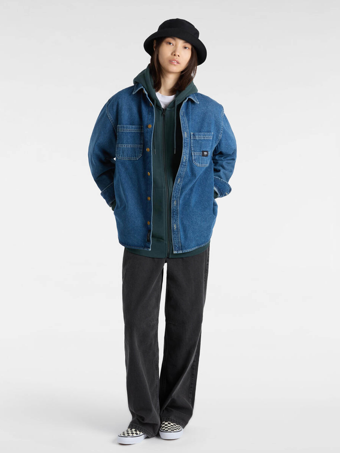 Рубашка Vans Stevens Denim Woven модель VN000HNTAHU1 Фото