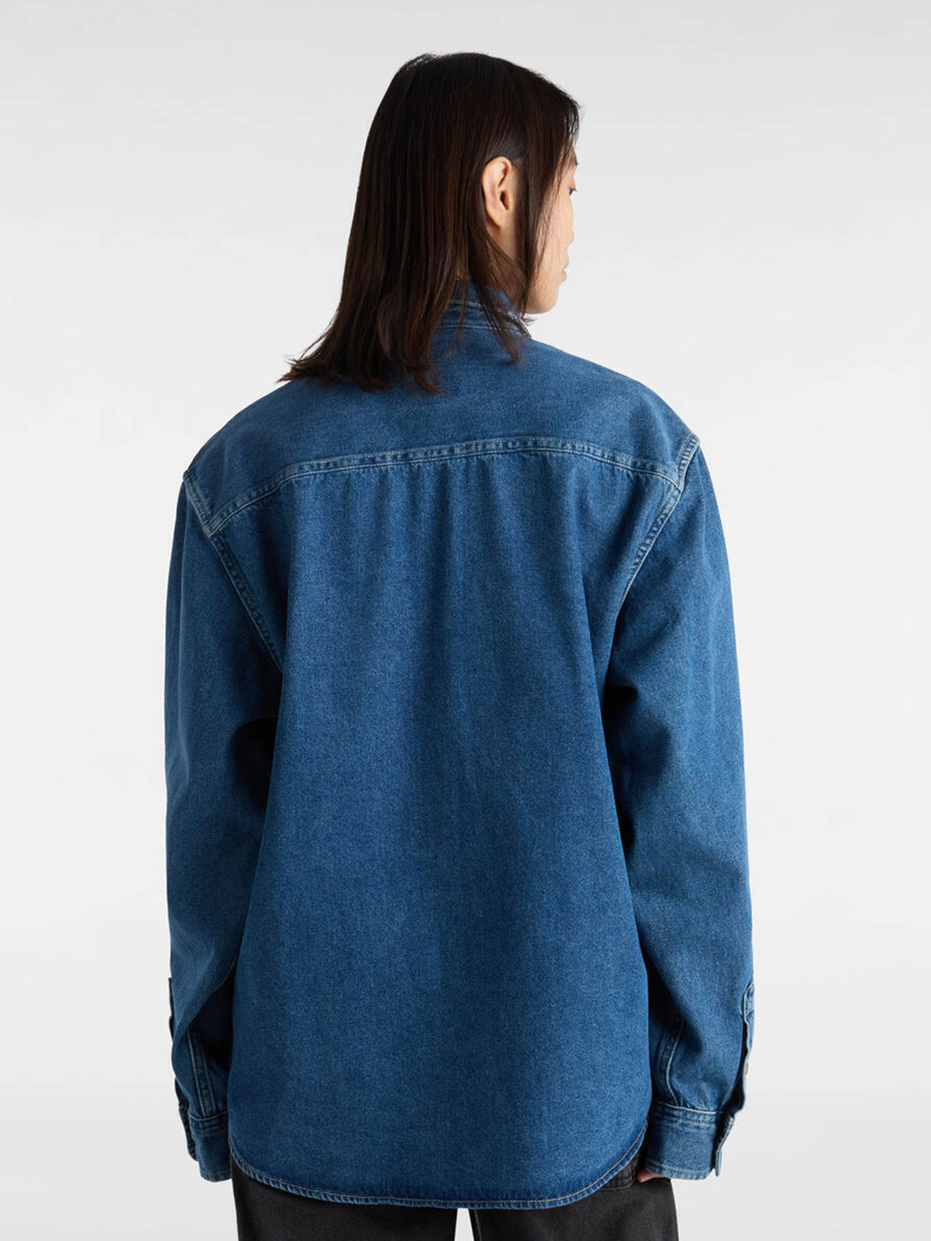 Рубашка повседневная Vans Stevens Denim Woven модель VN000HNTAHU1 Фото