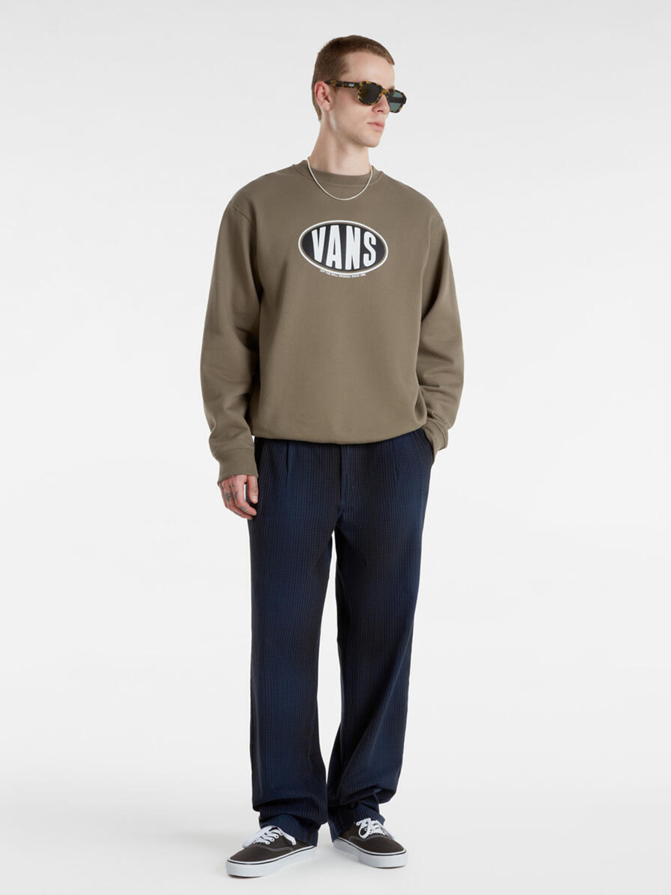 Брюки повседневные Vans Authentic Chino Loose Tapered Plaid модель VN000HAJLKV1 Фото