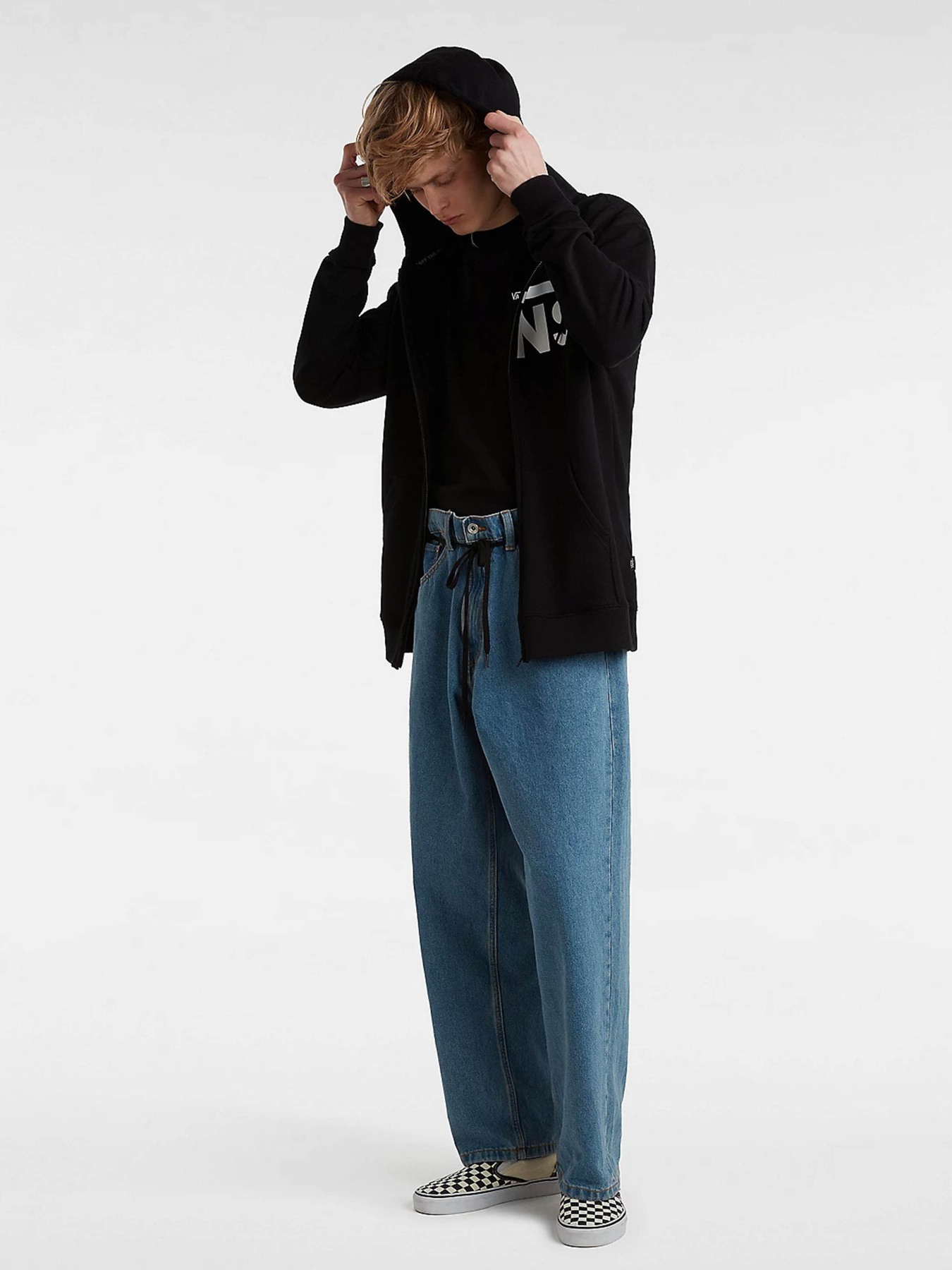 Джинси мом Vans Check-5 Baggy Denim модель VN0008NACDX1 Джинси мом Vans Check-5 Baggy Denim модель VN0008NACDX1 Фото