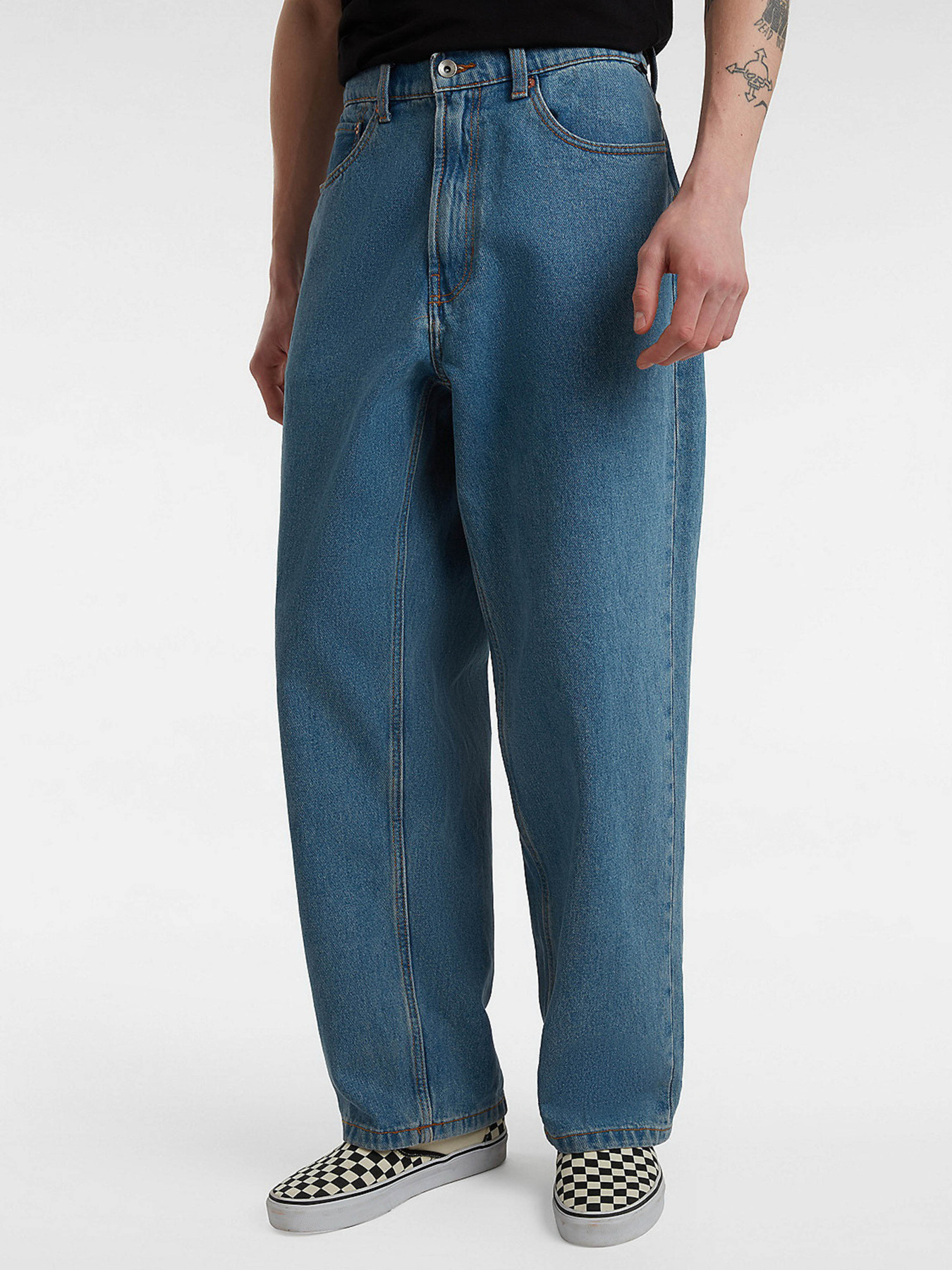 Джинси мом Vans Check-5 Baggy Denim модель VN0008NACDX1 Джинси мом Vans Check-5 Baggy Denim модель VN0008NACDX1 Фото