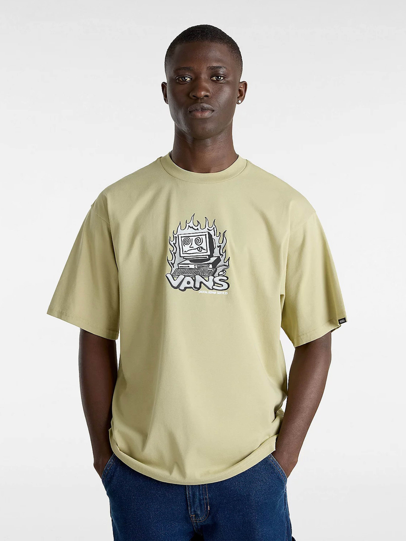 Футболка Vans Digital Repair Ss модель VN000HFKD3Z1 Футболка Vans Digital Repair Ss модель VN000HFKD3Z1 Фото