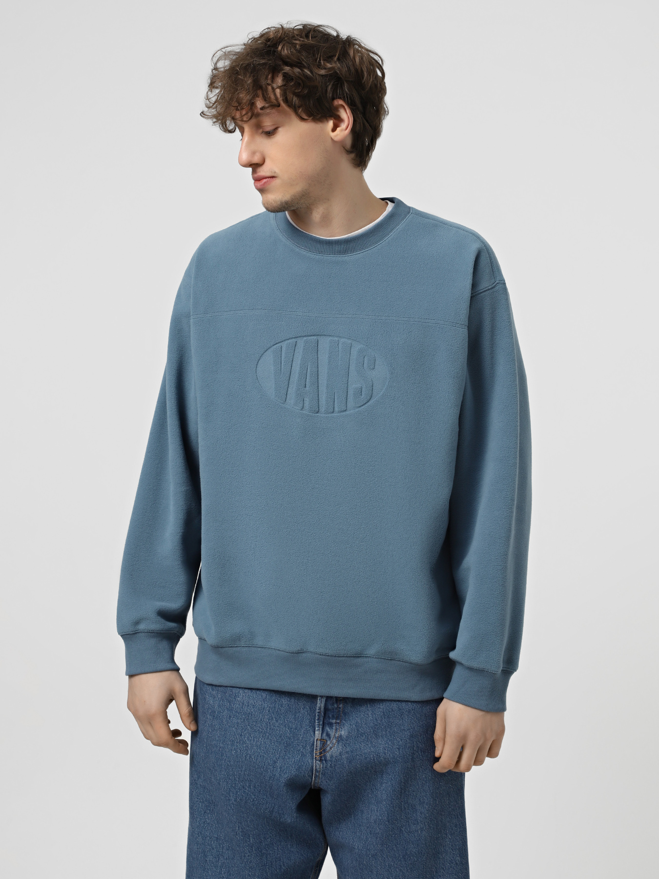 Світшот Vans Carlo Polar Fleece Loose Crew модель VN000HPSJCN1 Світшот Vans Carlo Polar Fleece Loose Crew модель VN000HPSJCN1 Фото