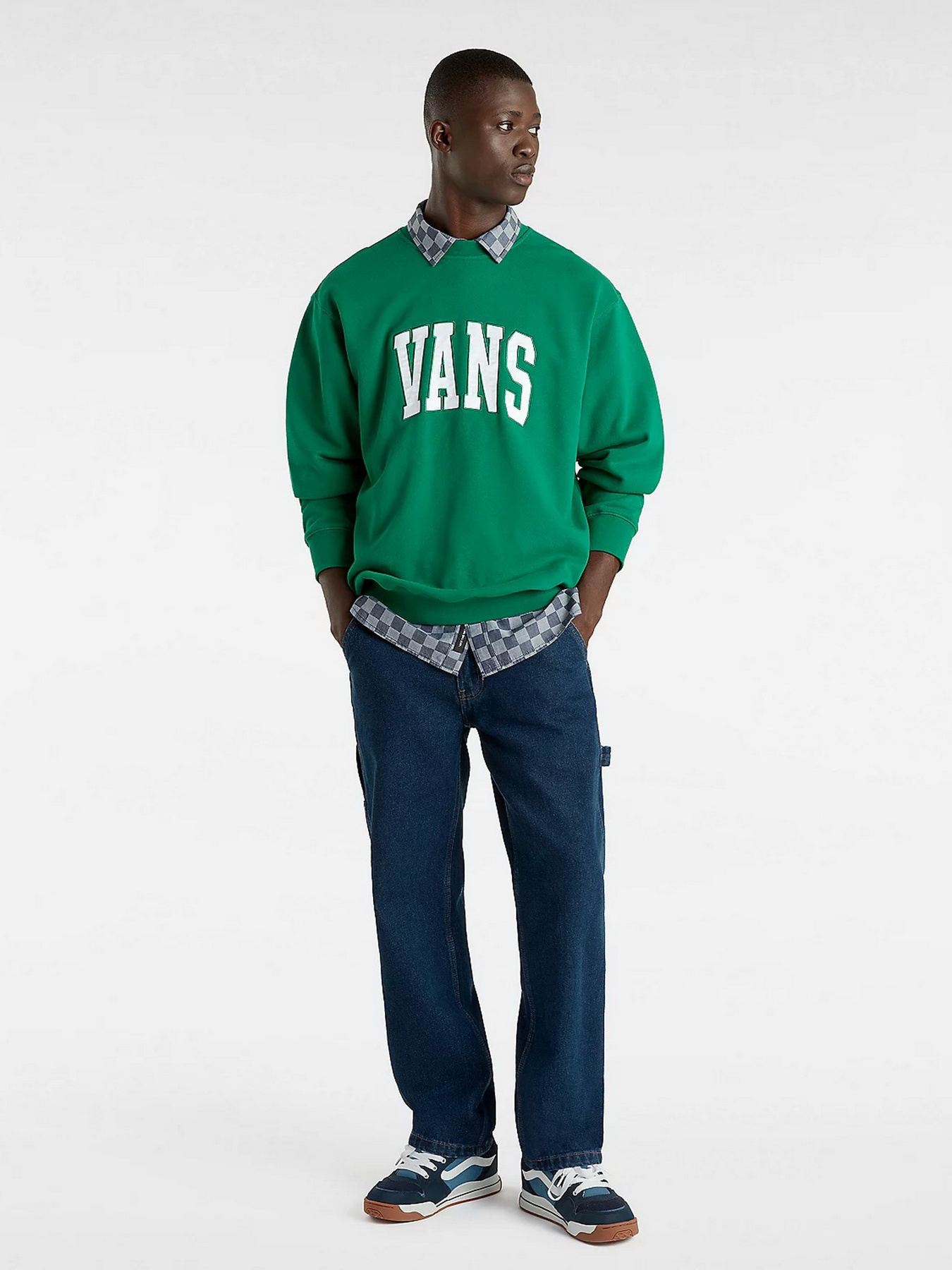 Світшот Vans Original Standards Varsity Loose Crew модель VN000HP7J5F1 Фото