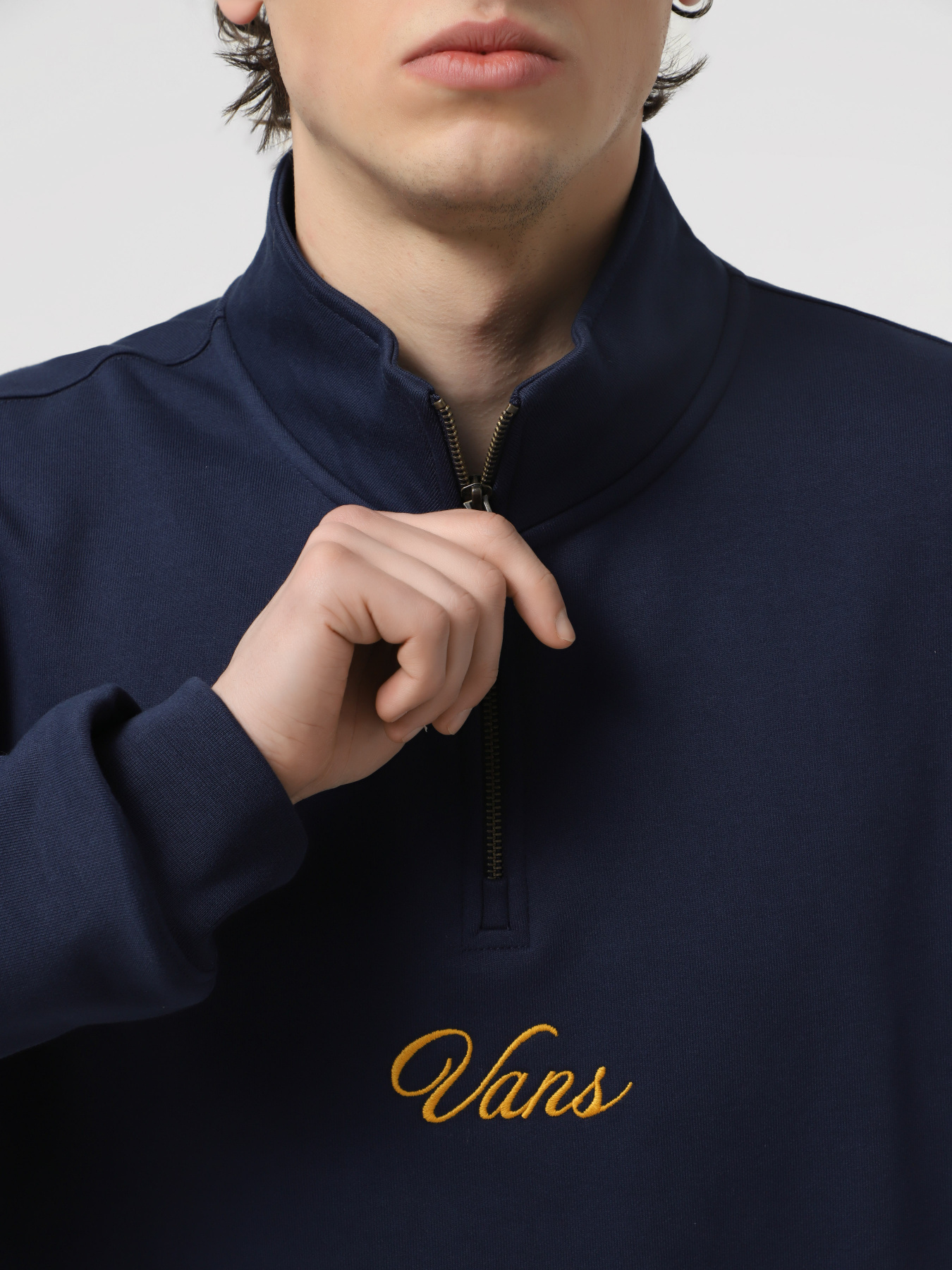 Кофта Vans Scripted Loose Fleece QZIP модель VN000HPMLKZ1 Фото