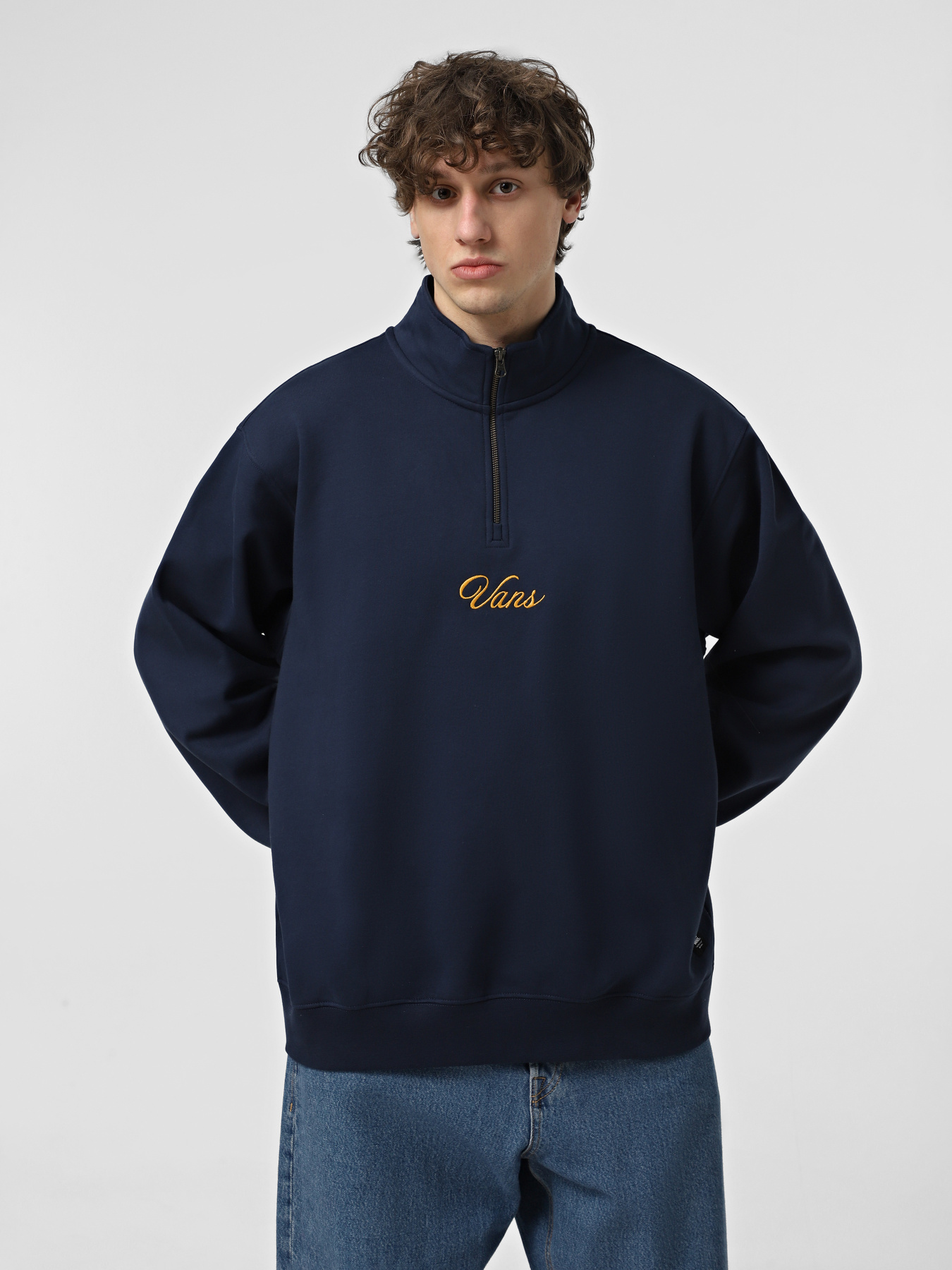 Кофта Vans Scripted Loose Fleece QZIP модель VN000HPMLKZ1 Кофта Vans Scripted Loose Fleece QZIP модель VN000HPMLKZ1 Фото