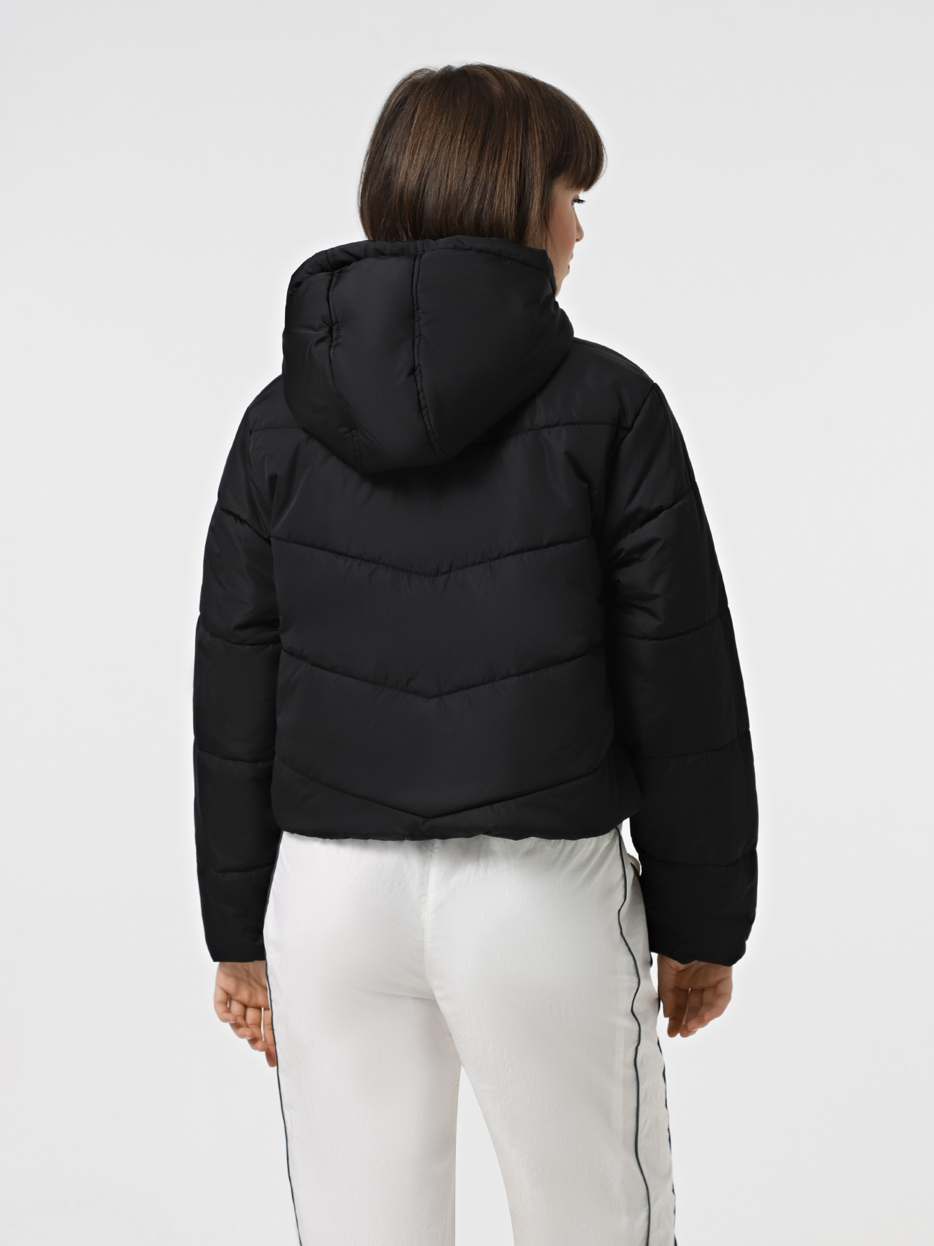 Зимова куртка Vans Foundry Crop Puff Hood модель VN000H5EBLK1 Фото