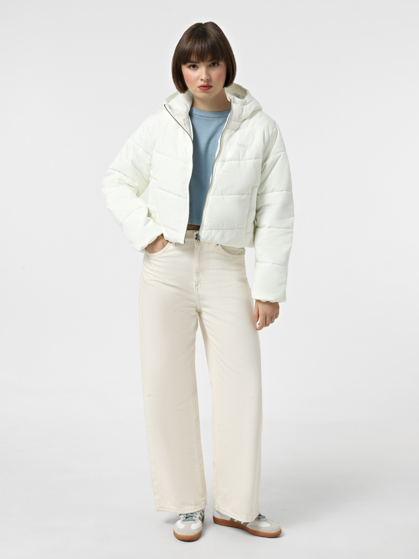 Зимняя куртка Vans Foundry Crop Puff Hood модель VN000H5EFS81 Фото