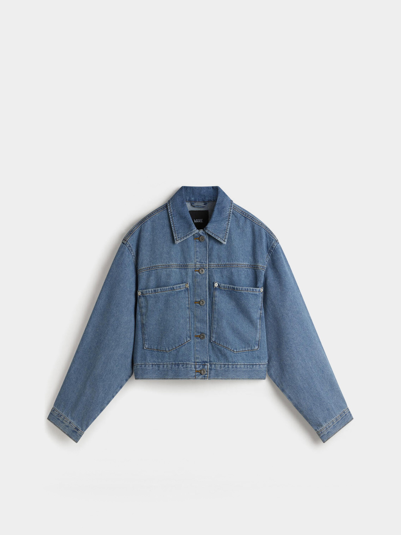 Джинсовая куртка Vans Raynes Denim Crop модель VN000HWF7W61 Фото