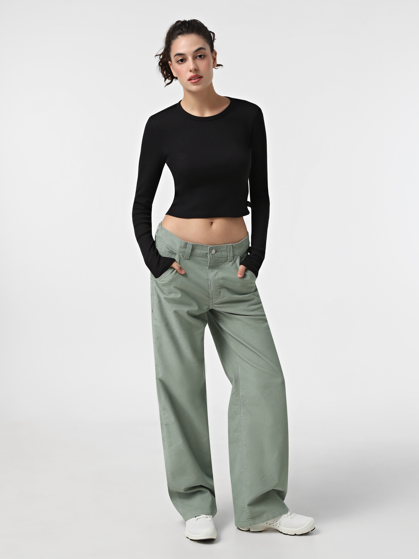 Лонгслив Vans Drew Rib модель VN000HHWBLK1 Лонгслив Vans Drew Rib модель VN000HHWBLK1 Фото