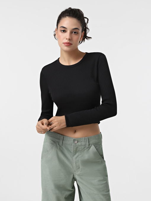 Лонгслив Vans Drew Rib модель VN000HHWBLK1 Фото